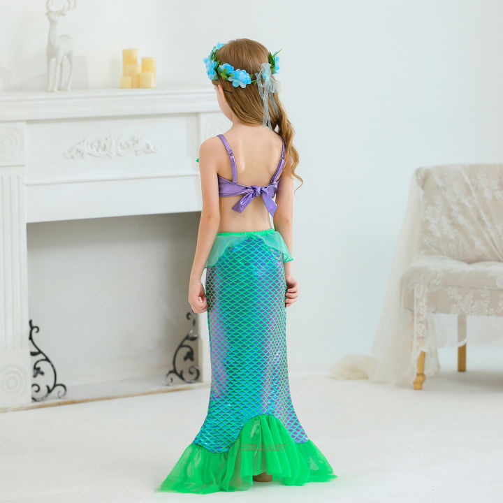 Mermaid%20Dress%20for%20Girl%20Ariel%20Prom%20Princess%20Costumes%20Cosplay%20Dress%20for%20Kids%20Girls%20Birthday%20Party%20Dress%20Up%20Gown%20Halloween%20Clothing%20-%20Image%203