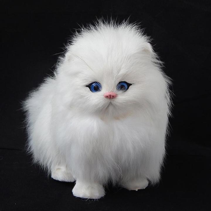 Plush Simulation Cat Electronic Pet Doll Imitation Animal Toy with
