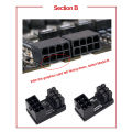 Atx 8pin Female 180 Degrees Connector 6pin 8pin Adapter 8 Pin Video Gpu Power Connector Pc Computer Chassis Accessories.