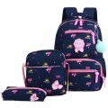 3 Set School Backpacks Printed School Bags For Teenagers Girls Children Orthopedics Backpacks Kids Book Bag Waterproof Schoolbag.