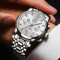 Ole_vs Stainless Steel Top Brand quartz fashionable watch for men.