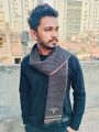 Black And Grey Winter Woolen Scarf, Soft Muffler Stylish Fashion Scarf For Men And Women.