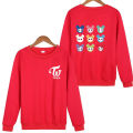 Kpop twice lovelys album hoodie hip hop casual loose hooded clothes pullover print long sleeve sweatshirts kawaii sweatshirt. 