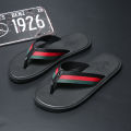 Flip-flops men's tide 2024 new summer wear non-slip soft sole wearable foot clip fashion beach men's sandals. 
