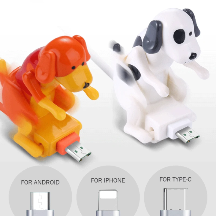 Funny Humping Dog Fast Charger Cable Charging Line Cute Fast Charging Power Date Cable USB Mobile Phones Charger Dog