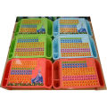 22" Children's Study Table Baby Snack Table Storage Box, Writing Plastic bay Table Arabic with Alphabet pink.