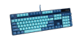 Rapoo VPRO V500PRO (Cyan Blue) Backlit Mechanical Gaming Keyboard, Mechanical Switch, Individually White Backlight, Spill-Resistant Design. 