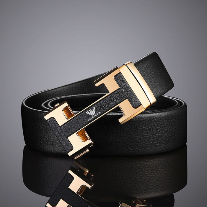 's%20Automatic%20Leather%20Buckle%20Pant%20Belt%20Youth%20All-Matching%20Pure%20CowhideHBuckle%20Men's%20Belt%20Tide%20-%20Image%203