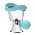 Silicone Eye Wash Cup Eye Cleaner Cup Manual Air Pressure Eye Cleaning Cup Eye Cup for Effective Eye Cleansing Eye Shaped Rim JokeT.