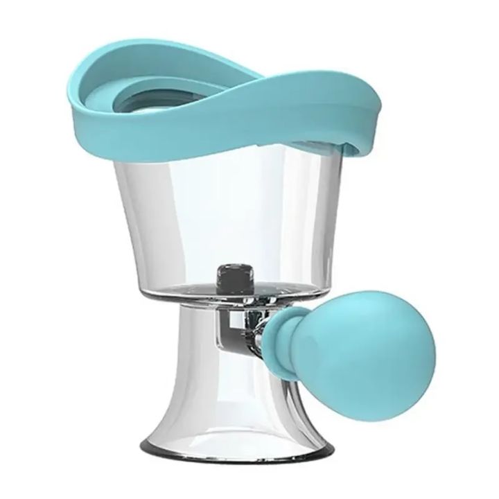 Silicone Eye Wash Cup Eye Cleaner Cup Manual Air Pressure Eye Cleaning Cup Eye Cup for Effective Eye Cleansing Eye Shaped Rim JokeT