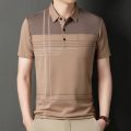 Korean Polo Shirts for Men Casual Short Sleeve Slim Fashion Shirts Loser Lione. 