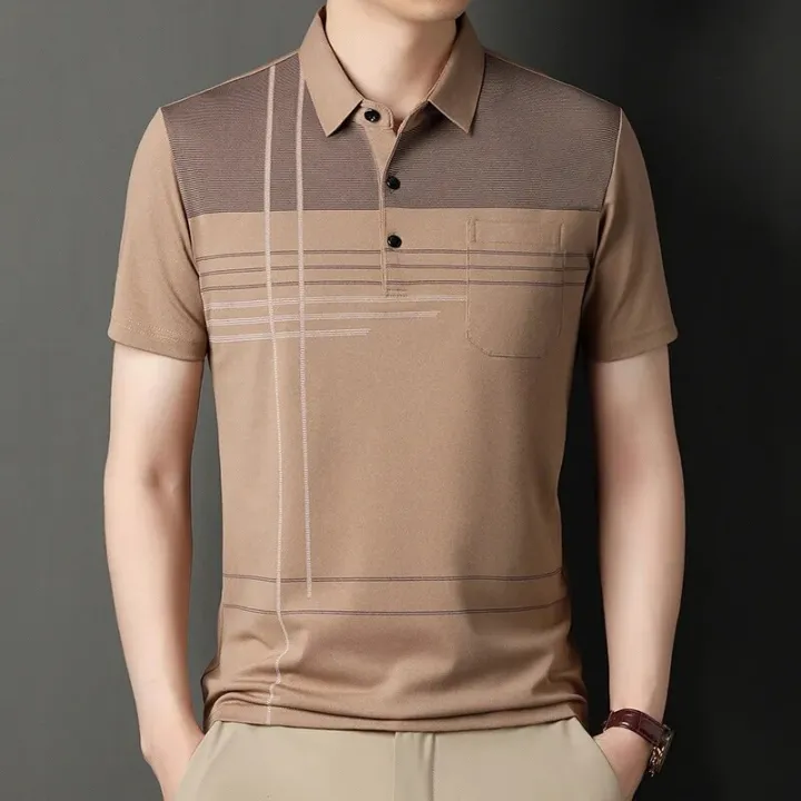 Korean%20Polo%20Shirts%20for%20Men%20Casual%20Short%20Sleeve%20Slim%20Fashion%20Shirts%20Loser%20Lione%20-%20Image%203