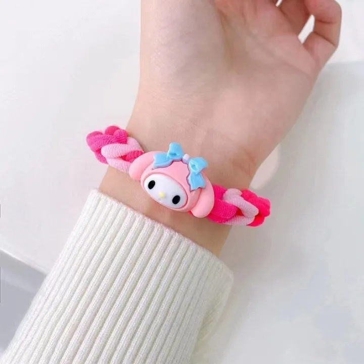 Anime%20Sanrio%20Hair%20Tie%20Rubber%20Band%20Children's%20Kuromi%20Cinnamonroll%20Cartoon%20Hair%20Band%20Bestie%20Accessories%20Scrunchie%20Bracelet%20Gift%20-%20Image%206