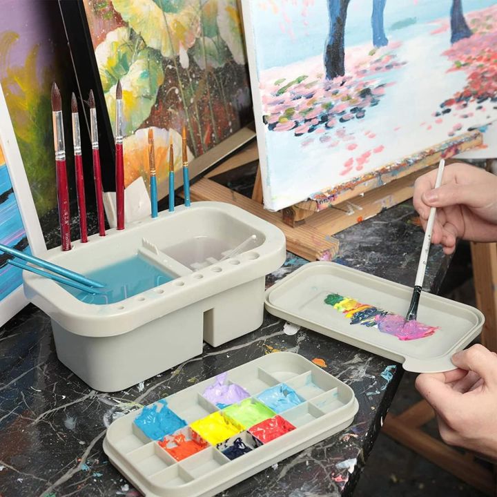 3%20in%201%20Artist%20Paint%20Brush%20Washer%20Cleaner,Paint%20Brush%20Washer%20Pot,Paint%20Brush%20Washer%20Basin,Portable%20Art%20Pen%20Wash%20Barrel%20Tub%20with%20Lid%20Palette,for%20Oil%20Acrylic%20Watercolor%20Painting%20(Multicolor)%20-%20Image%204