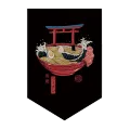 Short Door Noren Curtain Japan Ramen Pennant Kitchen Door Partition Half Curtain Resturant Entrance Hanging Flag Curtain Custom. 