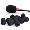 Microphone Windscreen Sponge Cover Mic Foam Cap for Gooseneck Meeting Mic Black 1 pices. 