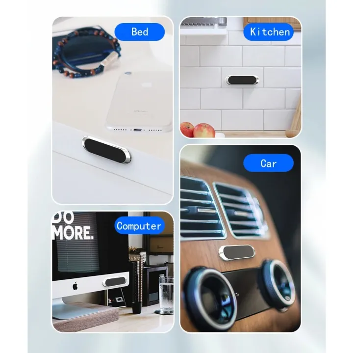 Simple%20Mini%20Strip%20Shape%20Magnetic%20Car%20Phone%20Holder%20Car%20Accessories%209*2.4MMN40%20Strong%20Magnetic%20Magnets%20Nano-markless%20Glue%20-%20Image%204