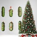 2d Pendant Unique Lightweight Green Ornament Acrylic Flat Decoration for Christmas Window Car Holiday Decor Home Decoration. 