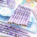 12PCS Sanrio Hello Kitty Cinnamoroll Cute Cartoon HB Pencils, 12 Pencils 1 Pencil Roller Stationery Box Set, Writing Drawing.