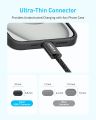 Anker Zolo A8060 USB C to USB C Cable 240W 1.5m 5ft Braided and Dirt-Free PD 3.1 Type C Fast Charging Slim Connector for iPhone 16 Series MacBook. 