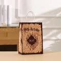 Harry Potter Gift Bag Hogwarts School of Witchcraft and Wizardry Birthday Kraft Paper Bag Candy Box Party Favor Decoration. 