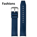 Fashions Luxury 21mm High Grade FKM Strap for Tissot 1853 Sea Star Diving T120 Men Curved End Fluoro Rubber Watch Band Bracelet Accessories.