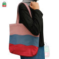 TAG Lifestyle Multicolor Canvas Tote Bag/Fashionable Mixed Color Tote Bag With Zipper Enclosure for girls For University/College/Trendy Fashionable Women. 