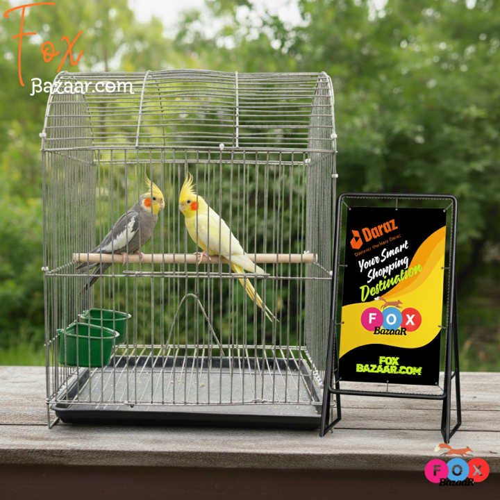 Code-%206045%20-%2018%20x%2012%20Inches%20Thin%20Metal%20Wire%20Cage%20with%20Tray,%20Food%20&%20Water%20Pot%20for%20Budgerigar,Lovebirds,Finches,Parrots,Hamster,Cockatiel,%20Chicken,Duck,Quail,Rabbit%20,Cat,Dog%20,Dove%20%7C%20bird%20cage%20house%20accessories%20food%20toy%20nest%20harness%20feeder%20china%20decoration%20-%20Image%2010