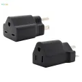 Portable 110-120V to 220-240V Plug Adapter Black 5-15P To 6-15R. 