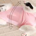 Cat Recovery Suit Outfits Prevent Licking Pets Clothes for After Spay Kitten Pink S.