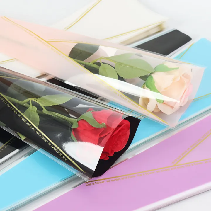 50pcs%20Single%20Rose%20Sleeves%20Flower%20Wrapping%20Bag%20Bouquet%20Packaging%20Bags%20Clear%20Cellophane%20Floral%20Wrappers%20For%20Valentine's%20Day%20Demoo%20-%20Image%202