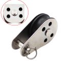 10PCS Stainless Steel M25 Pulley Block Hanging Wire Towing Wheel Lifting Wire Rope Cable Pulley Roller. 