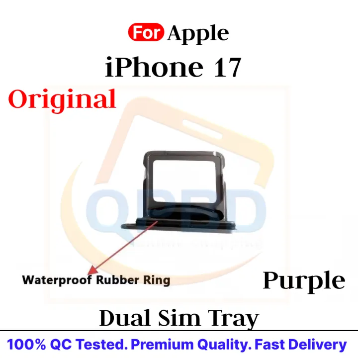 iPhone%2017/17%20Pro/17%20Pro%20Max%20Dual%20Sim%20Card%20Tray%20Holder%20Sim%20Adapto%20Replacement%20Parts%20-%20Image%205