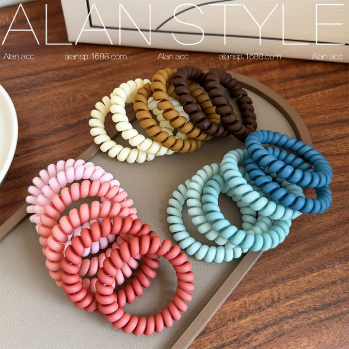 Simple%20and%20durable%206%20Root%20Frosted%20Phone%20Line%20Hair%20Ring%20High%20Elastic%20Rubber%20Band%20Female%20Hair-Binding%20Ponytail%20Hair%20String%20Elegant%20Hair%20Accessories%20-%20Image%203