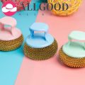 Dishwashing Brush Durable Dish Scrubber with Handle for Home Restaurant Kitchen ( 1 Pcs Random Color. 