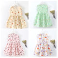 【Heartbeat Girl Store】(NEW)Fruit Print Baby Girls Vest Skirt Princess Cotton Sleeveless Dress Cartoon Summer Girls Dresses Cloths 0-3 Years.