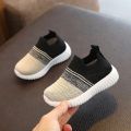 Kids Casual Sneakers for Boys Slip-On Knitted Sock Shoes Children's Flats Girls Breathable Sports Running Shoes for 1-8 Years. 