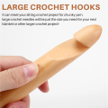Large Crochet Hooks 15mm 20mm 25mm 30mm Hook Set for Chunky Yarn.