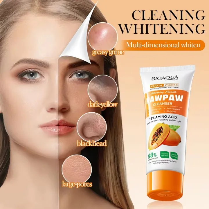 BIOAQUA%20papaya%20Vitamin%20C%20Whitning%20&%20Nourish%20PAWPAW%20Face%20Cleanser-%20100g%20-%20Image%205