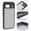 Matte Black TPU + PC Phone Case For Google Pixel 8 Pro/Google Pixel 7a/Google Pixel 8/Google Pixel 8a. 