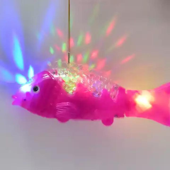 Promotion item electric fish luminous selling creative toys