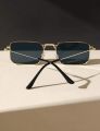 Square Metal Frame Sunglasses - Stylish Shades for All Occasions. 