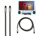 5m Digital Optical Audio Cable Fiber Optic OD6.0 Toslink Cable for CD DVD New.