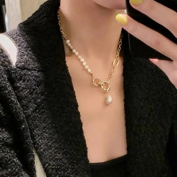 100%25%20Natural%20Baroque%20Freshwater%20Pearl%20Fashion%2014K%20Gold%20Filled%20Female%20Necklace%20Bridal%20Wedding%20Ceremony%20Propose%20Jewellery%20-%20Image%202