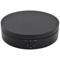 Black Rechargeable Turntable Display Stand, 360 degree Rotation Speed/Angle Adjustable for Photography/Jewelry Display. 