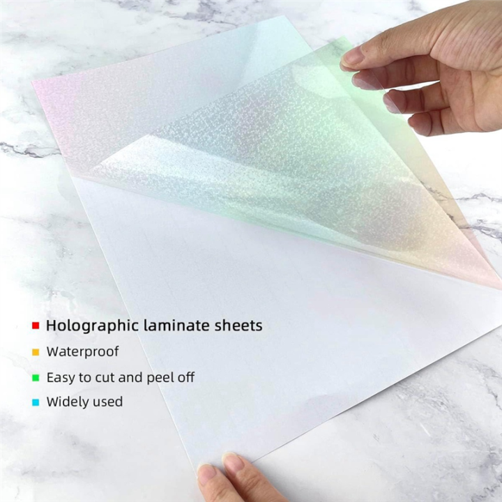 20%20Sheets%20Holographic%20Sticker%20Paper%20A4%20Size%20Vinyl%20Lamination%20Stickers%20Film%20Waterproof%20Self%20Adhesive%20Laminate%20Sticker%20Easy%20to%20Use%20-%20Image%205