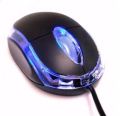 Generic Black 3-button 3d USB 800 Dpi Optical Scroll Mice Mouse W/ Blue / Red Leds For Notebook Laptop Desktop - Computer Peripherals.