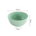 Wheat Straw Anti-Fall Bowl Dinner Bowl Bamboo Fiber Divided Dining Bowl Cartoon Snack Tray Breakfast Dishes Kitchen Tableware.