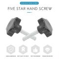 M8 x 40mm Screws Star head Wing screw Clamp knob handle black.