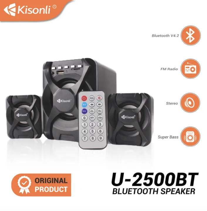 Kisonli%20U2500Bt%20Usb%202.1%20Computer%20Bluetooth%20Speaker%20With%20Fm%20Tf%20Aux%20Remote%20Control%205Watt%20Speaker%20Linda%20-%20Image%205